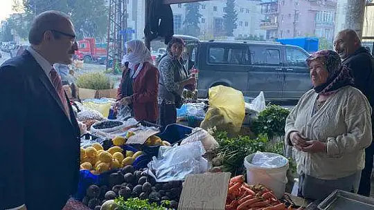 KAYMAKAM KARAMAN CUMA PAZARINI GEZDİ