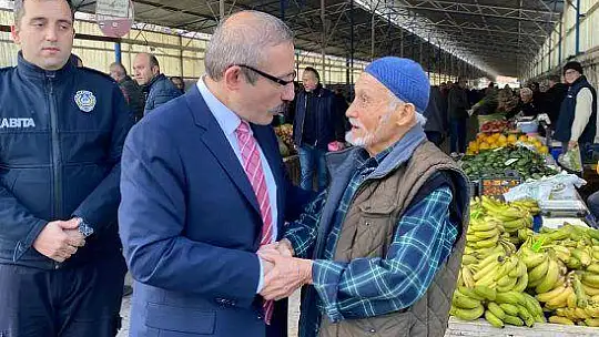 KAYMAKAM KARAMAN CUMA PAZARINI GEZDİ