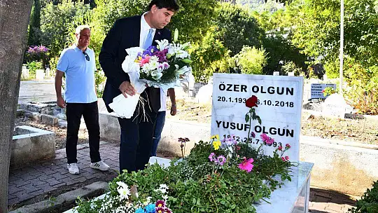 ÖZER OLGUN MEZARI BAŞINDA ANILDI