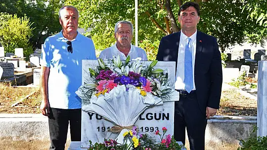 ÖZER OLGUN MEZARI BAŞINDA ANILDI