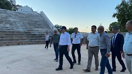 VALİ TAVLI, TELMESSOS ANTİK TİYATROSUNDA İNCELEME YAPTI