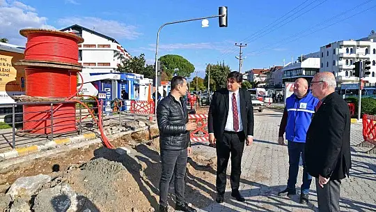 Karaca yol ve altyapı çalışmalarını yerinde inceledi