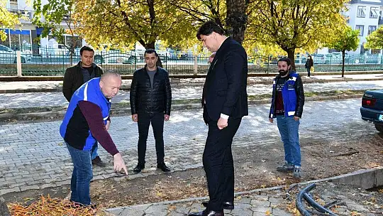 Karaca yol ve altyapı çalışmalarını yerinde inceledi