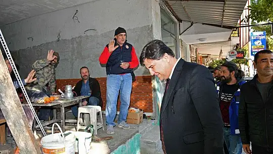 Karaca yol ve altyapı çalışmalarını yerinde inceledi