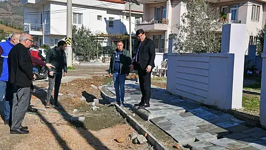Karaca yol ve altyapı çalışmalarını yerinde inceledi