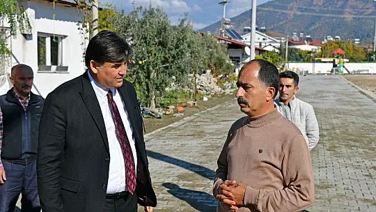 Karaca yol ve altyapı çalışmalarını yerinde inceledi