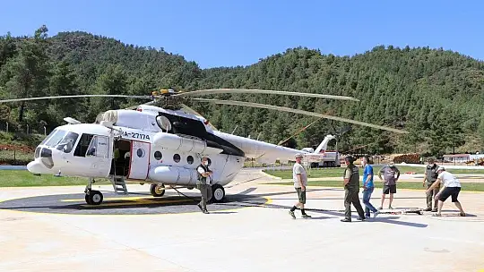 Muğla'da 2 yangın helikopteri göreve başladı