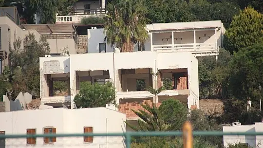 Bodrum'da kaçak yapılaşma yeniden başladı