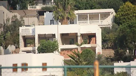 Bodrum'da kaçak yapılaşma yeniden başladı