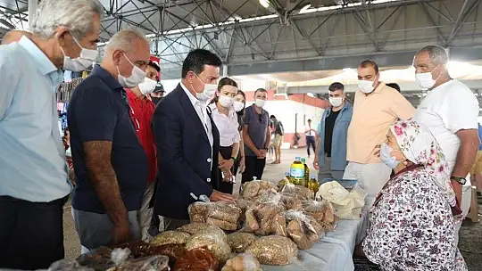 Bodrum'da üretici pazarı açıldı