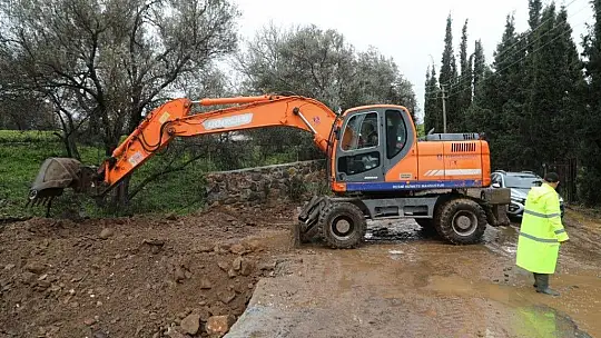 Bodrum'da ekipler, su taşkınlarına karşı teyakkuzda