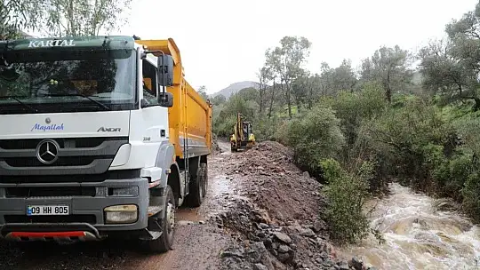Bodrum'da ekipler, su taşkınlarına karşı teyakkuzda