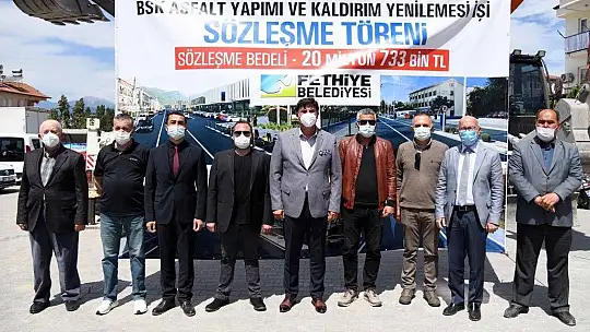 BSK Sıcak asfalt çalışmaları için imzalar atıldı