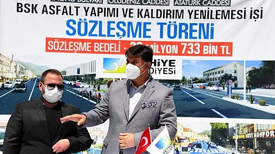 BSK Sıcak asfalt çalışmaları için imzalar atıldı