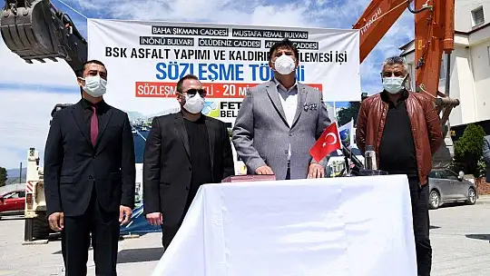 BSK Sıcak asfalt çalışmaları için imzalar atıldı