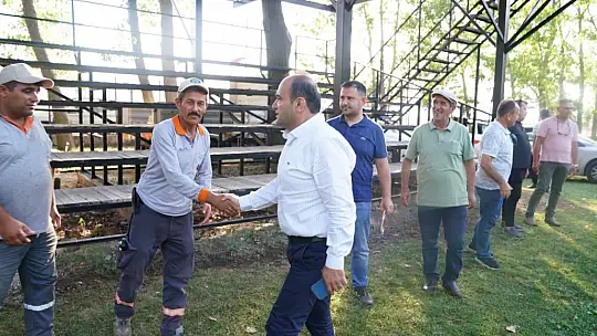 Başkan Akdenizli, Güreşler Öncesi Hazırlıkları İnceledi