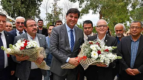 CHP ve İyi Parti İl Başkanları Karaca'yı ziyaret etti