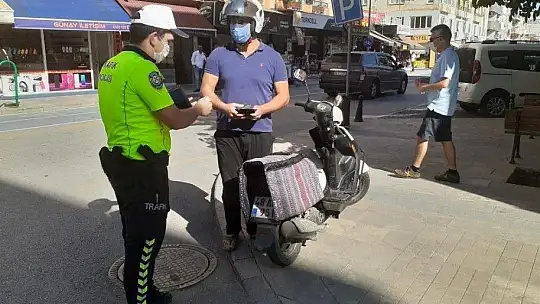 Dalaman'da polisten motosiklet denetimi