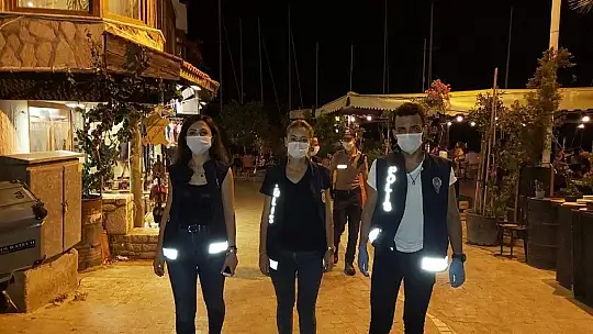 Datça'da 100 polisle dev uygulama