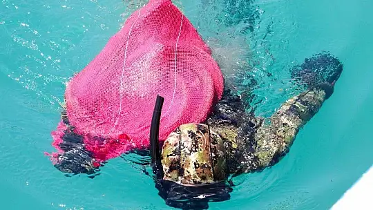 'Denize En Çok Mavi Yakışır' Diyerek Deniz Dibi Temizliği Yaptılar