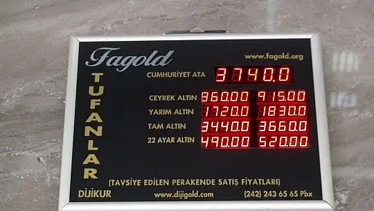 Altın hediye etmek hayal oluyor