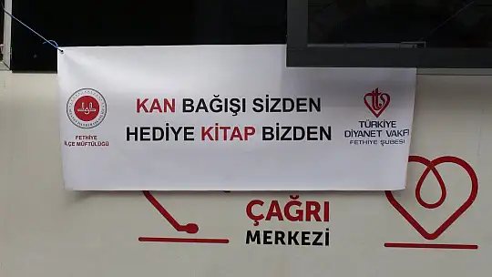 'KAN BAĞIŞI SİZDEN HEDİYE KİTAP BİZDEN'