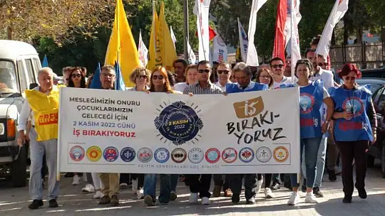 14 EĞİTİM SENDİKASI İŞ BIRAKTI