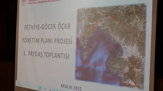 YÖNETİM PLANI HAZIRLAMA VE UYGULAMA PROJE TOPLANTISI YAPILDI