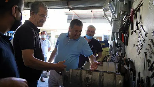 Başkan Tokat'tan sanayi esnafına ziyaret