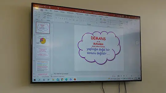 ALZHEİMER DERNEĞİNDEN ANLAMLI SUNUM