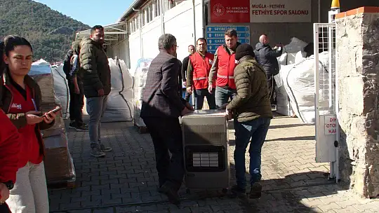 YARDIM TIRLARI DUALAR İLE FETHİYE'DEN YOLA ÇIKTI