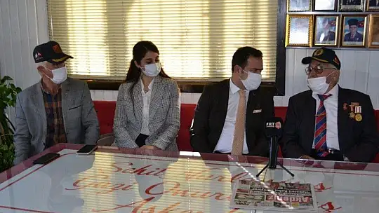 Kaymakam Fırat'tan, gaziler derneğine ziyaret