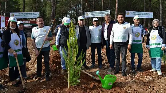 Fethiye'de 5 bin fidan toprakla buluştu