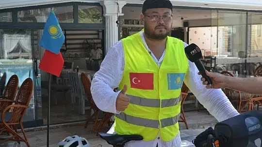 Türkiye Turuna Çıkan Kazak Bisikletçi Fethiye'de