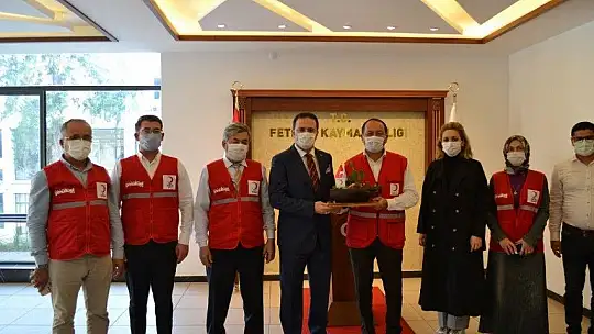 Başkan Tuna'dan, Kaymakam Fırat'a ziyaret