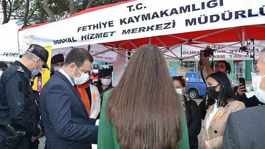 Kaymakamdan Emniyet standına ziyaret