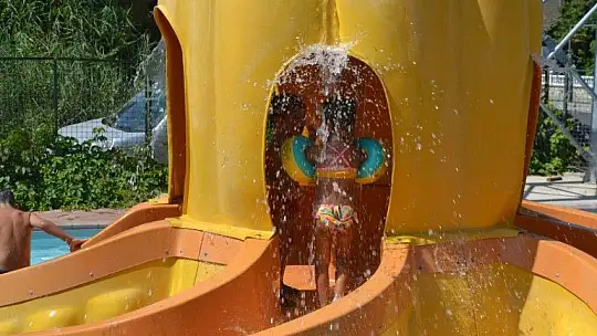 Aquapark'ta eğlencenin suyunu çıkardılar