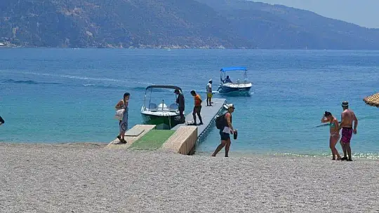 Ölüdeniz'de deniz taksiye yoğun ilgi