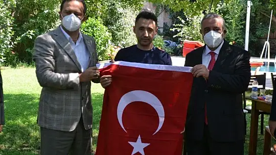 Kaymakam Fırat'tan, 15 Temmuz Gazisi Aybey'e ziyaret
