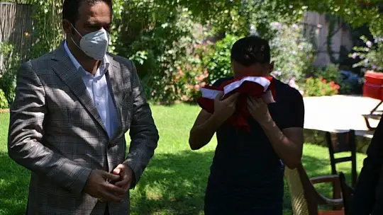 Kaymakam Fırat'tan, 15 Temmuz Gazisi Aybey'e ziyaret