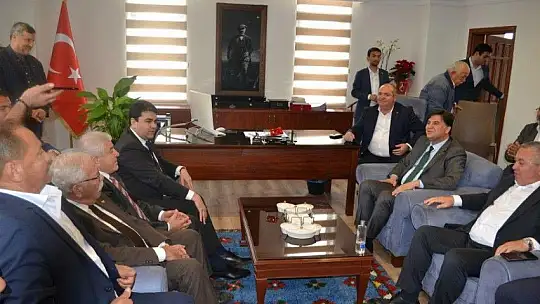 Başkan Karaca'dan DP Genel Başkanı'na karşılama töreni