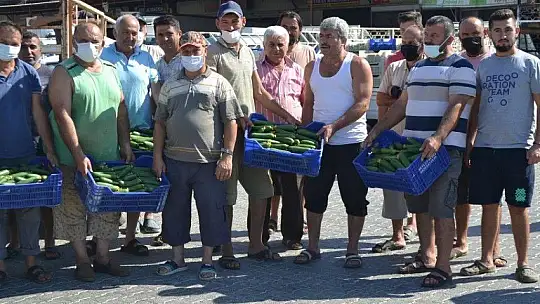 Çiftçiler isyanda Salatalık başka şehirde 2.50, Fethiye'de 80 kuruş