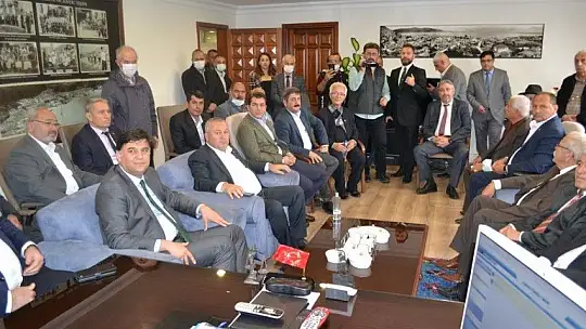 Başkan Karaca'dan DP Genel Başkanı'na karşılama töreni