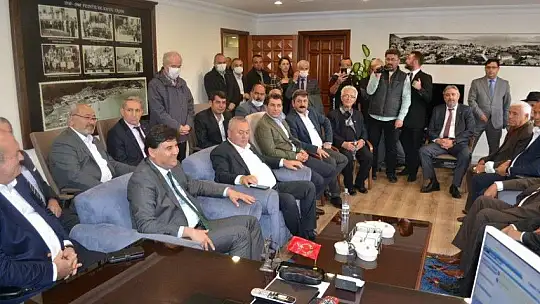 Başkan Karaca'dan DP Genel Başkanı'na karşılama töreni