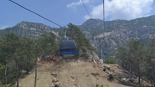 Babadağ Teleferiğe yoğun ilgi