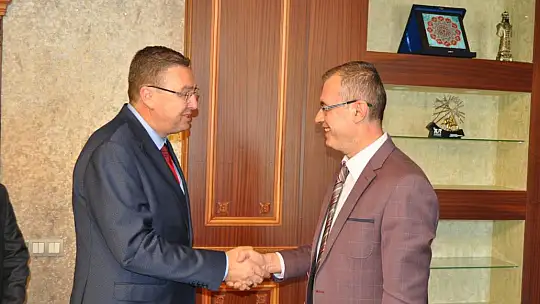 Ege Gazeteciler Federasyonu'ndan Kaymakam Ertaş'a ziyaret