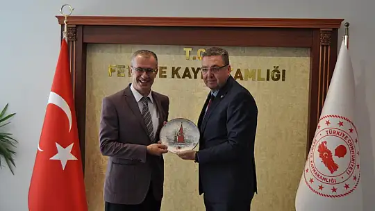 Ege Gazeteciler Federasyonu'ndan Kaymakam Ertaş'a ziyaret