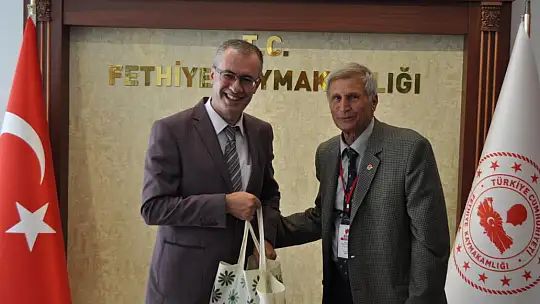 Ege Gazeteciler Federasyonu'ndan Kaymakam Ertaş'a ziyaret