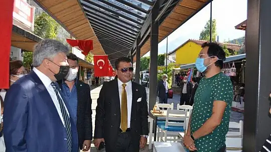 Fethiye'de esnaf ziyaretlerinde bulundu