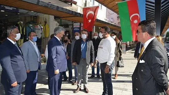Fethiye'de esnaf ziyaretlerinde bulundu